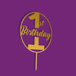 1ST BIRHDAY CAKE TOPPER