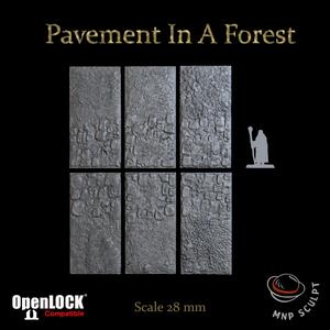 Pavement In A Forest