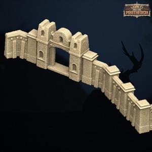 Old Wild Western Rush - Gate and Wall(Modular)