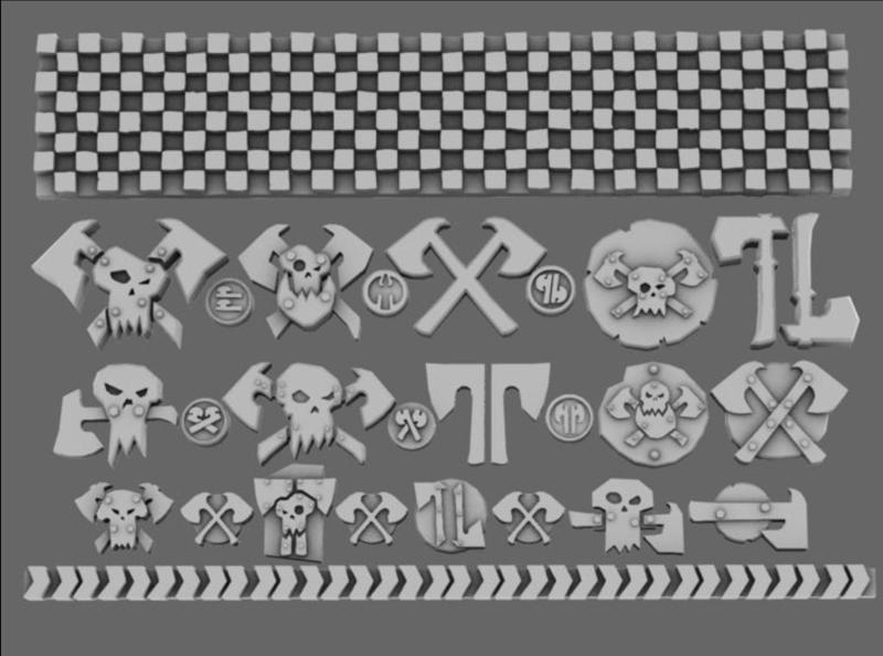 Space Orcs Hatchet Orcs Clan Symbols