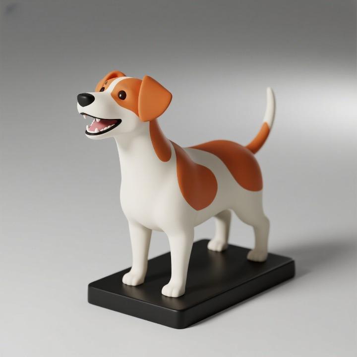 1088 Colorful Laughing Galgo Dog on Base, pug, dachshund, poodle, cat, dog, monkey, elephant, beagle, bear, lion, fox, bull terrier, pomeranian, galgo, wolf, doberman pinscher, newfoundland, crocodile
