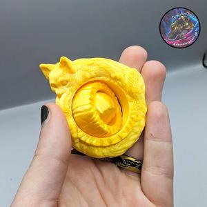 Cat Gyroid Fidget Spinner Keychain
