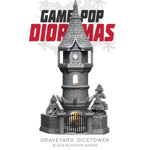 DRM019 Graveyard Dicetower :: Game Pop Dioramas :: Black Blossom Games
