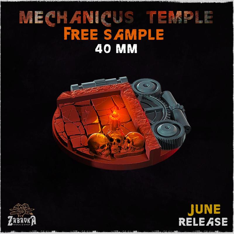 Mechanicus Temple - Bases & Toppers (Free Sample)