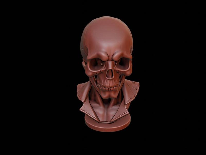 Red Skull Bust