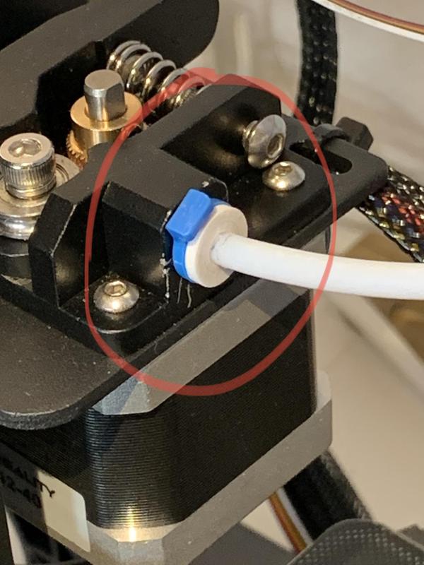 Ender 3 Max extruder bowden coupler