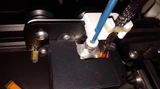 Ender 5 pro tube and cable relief.