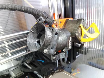 Hotend fan shroud for Prusa mini+