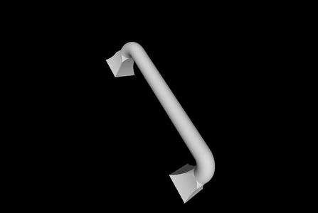 Round drawer handle square base