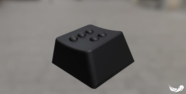 braille letter q - Cherry MX Keycap