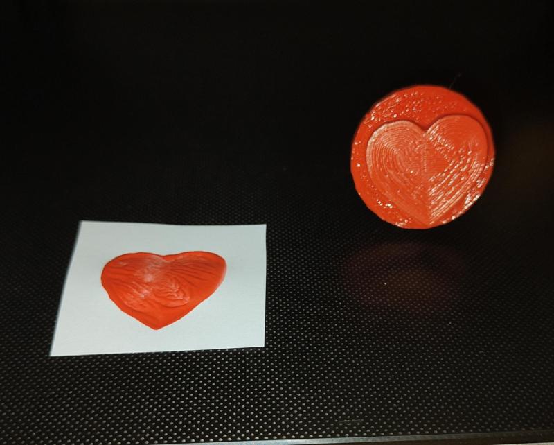 Heart stamp