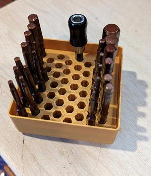 Gridfinity Magnetic Bit Holder 0.25in