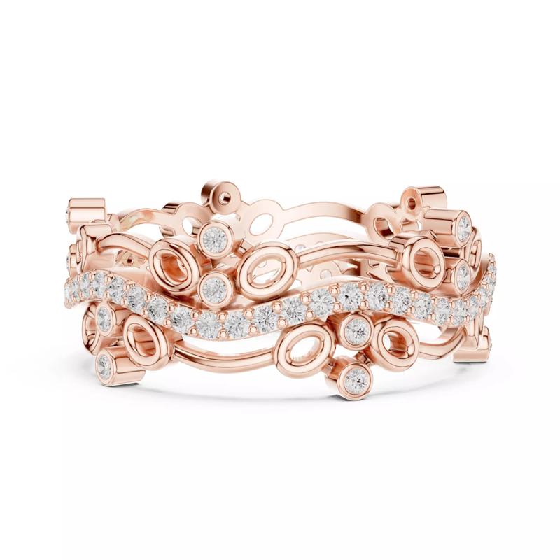 Round Diamond Curve Full Eternity Wedding Band 3DM STL Video