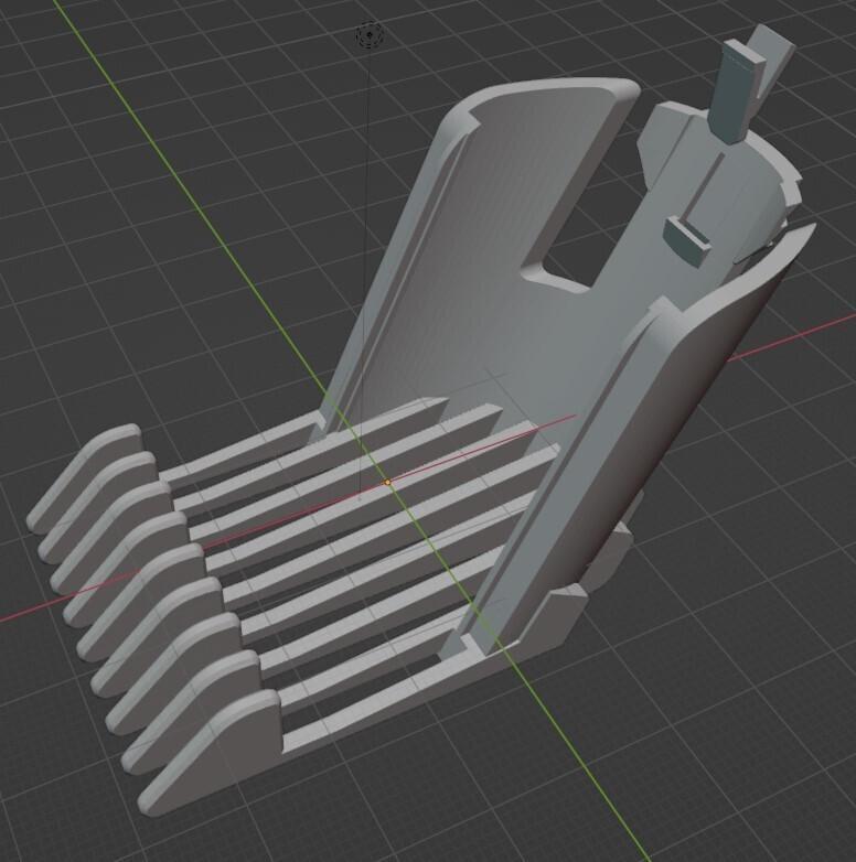 Replacement Philips Qc5130 hair clipper comb -Supports-free printing