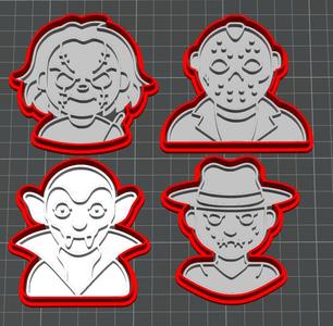 Halloween Cutters Freddy, Jason Friday the 13th, Chucky, Nosferatu
