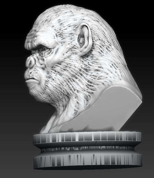 Koba Monkey bust