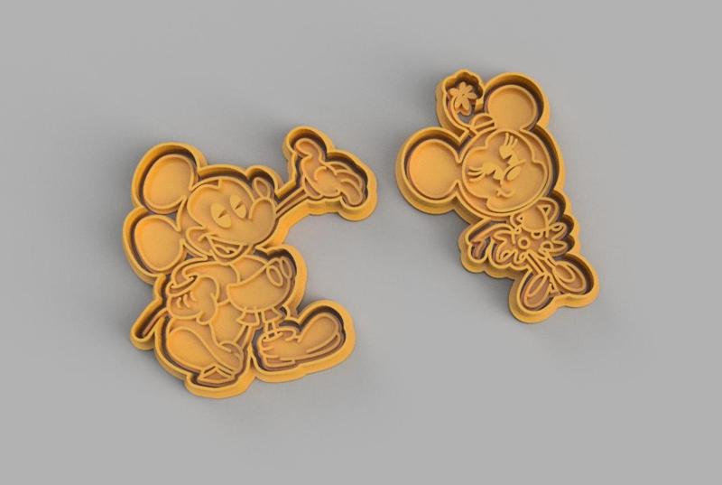 Mickey and Minnie cookie cutter