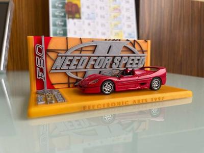 Kyosho Ferrari F50 Display Base (Need for Speed 2 Theme)