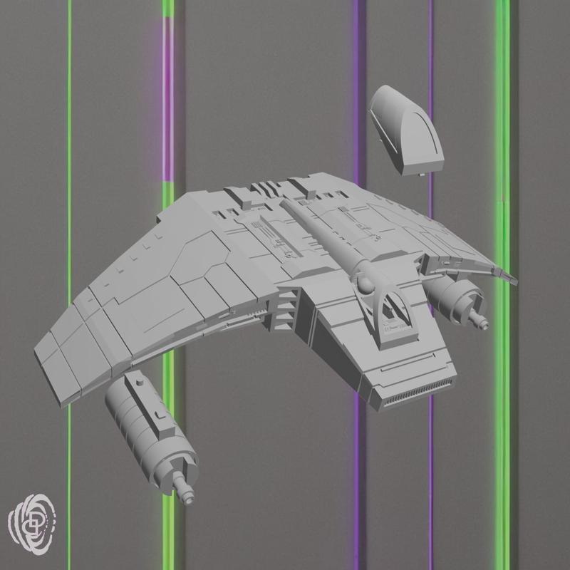 Star Wars micro galaxy squadron size v wing airspeeder