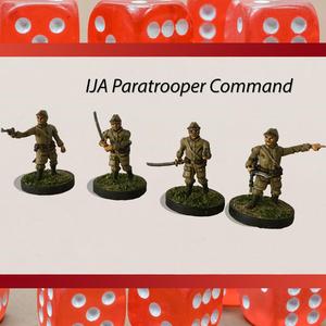 28mm IJA Imperial Japanese Army Paratroper Officers WW2 Multi Pose