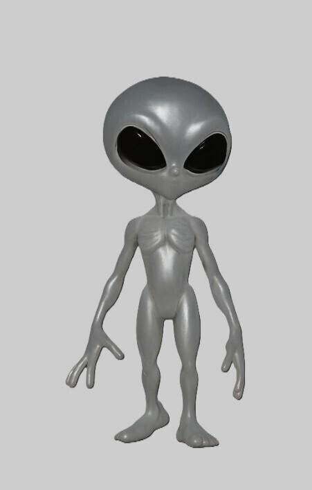 Classic Gray Alien Figurine – Extraterrestrial Icon