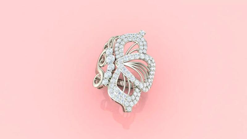 Fluttering Radiance Diamond Ring