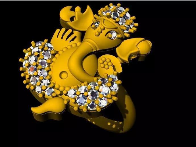 Ganesh Ring 3dm file