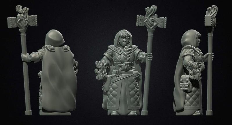 Female dwarf mage priest