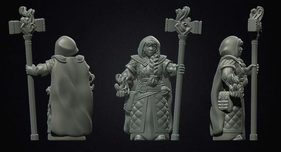 Female dwarf mage priest