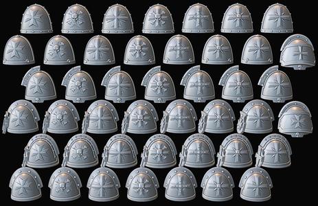Cross Crusaders Shoulderpads Set 01