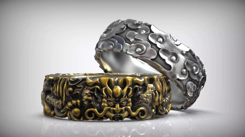 Amanojaku  Dragon Japanese Evil Spirit Traditional Pattern Band