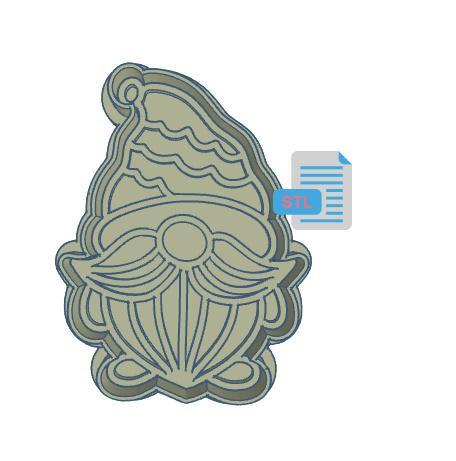 Gnome Cutie Cookie Cutter and Stamp Set