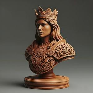 Medieval Queen Chess Piece