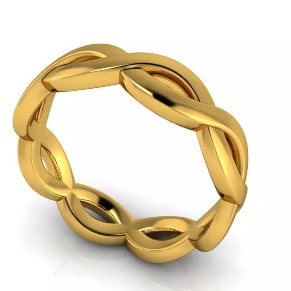 Plain Infinity Anniversary Eternity Wedding Band Jewelry
