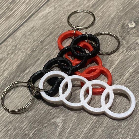 Audi logo Keychain
