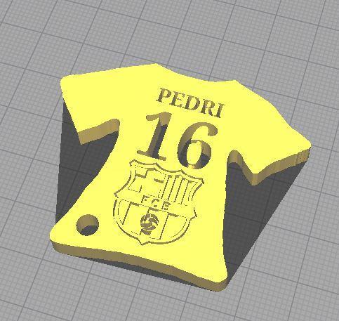BARCELONA KEYRING - PEDRI - 16 La Liga