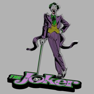 3D MULTICOLOR LOGO/SIGN - Joker Standee