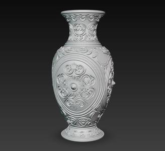 DECORATIVE VASE IN RELIEF OF COLLECTION 124