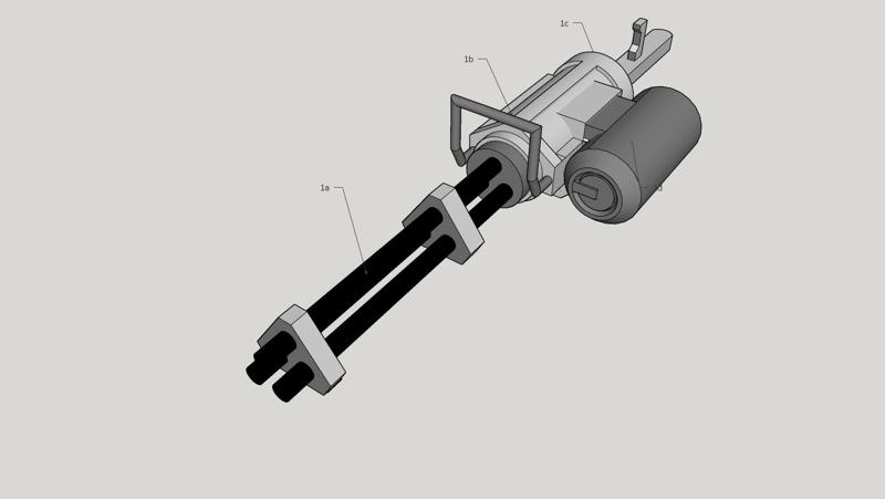 gundam gatling gun 1/144 mod