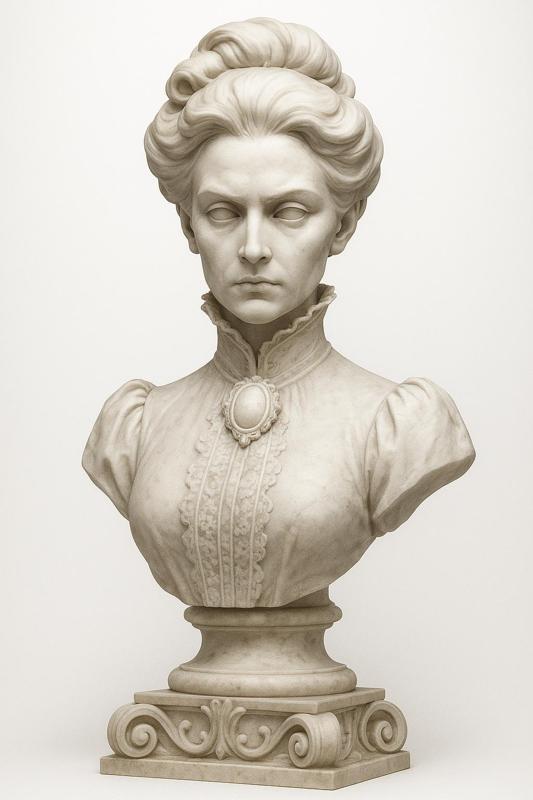 Victorian lady bust