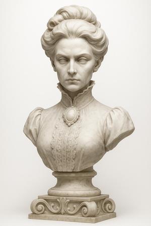 Victorian lady bust