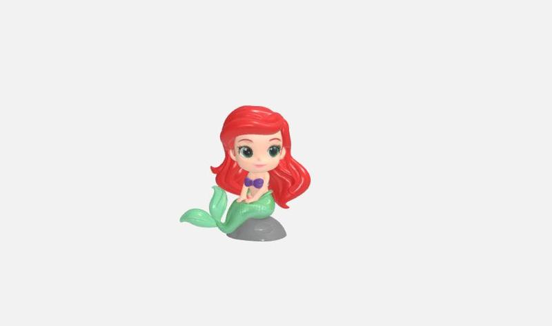 Chibi Ariel Vinyl Figurine - Realistic Collectible Toy Style
