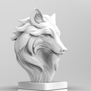 Wolf  Statue