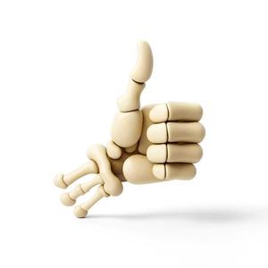 Skeleton Thumbs Up Hand – Funny 3D Printable Model