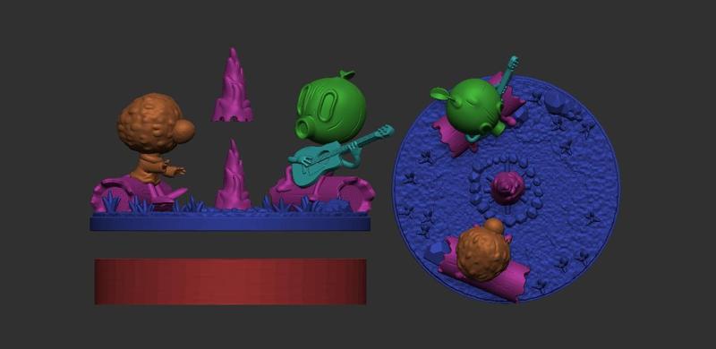 Hilda Diorama: Tontu and Woodman