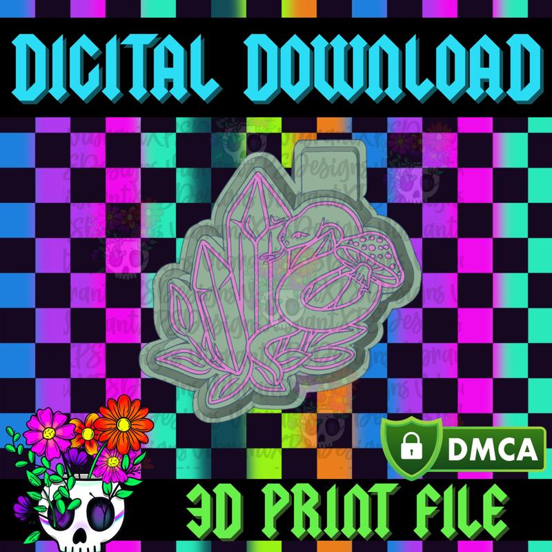 Crystal Snake STL Freshie Housing