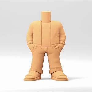 A male body in a Funko POP style. MB_06