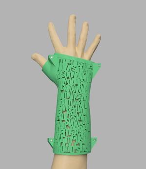 3D printed WHO (Letters)