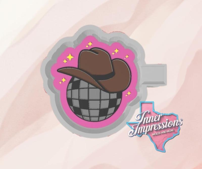 Cowgirl Disco Ball Freshie Mold