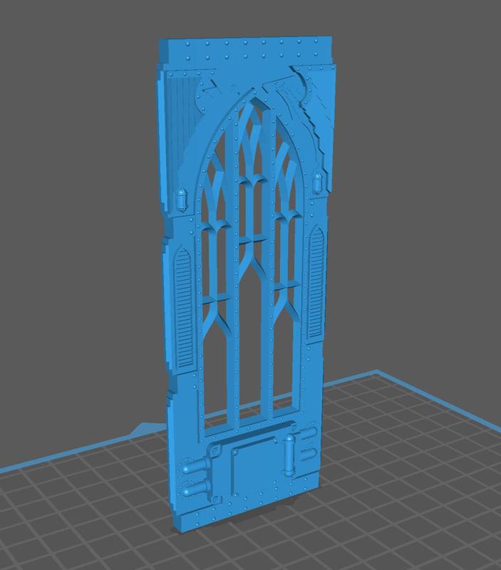 Imperial Sector Wall Section (w/ separate Window Frame)
